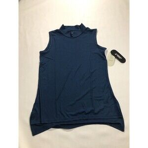 Bermuda Sands Golf Sleeveless Mock Neck Size Medium Blue